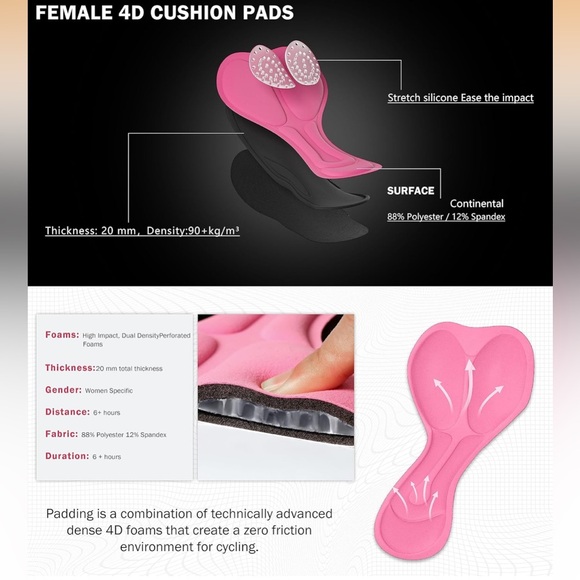 BIKEWA Cycling/Biking Padded Shorts, XL - Picture 5 of 14